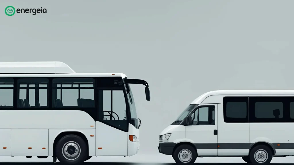 Buses of two different sizes